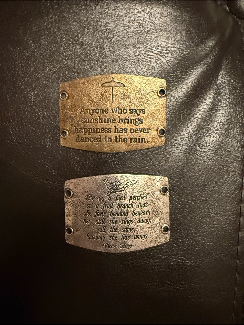 New Lenny and Eva happiness leather cuff sentiments $100 Anthropologie